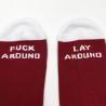 CHAUSSETTES CULT BIG LOGO BORDEAUX